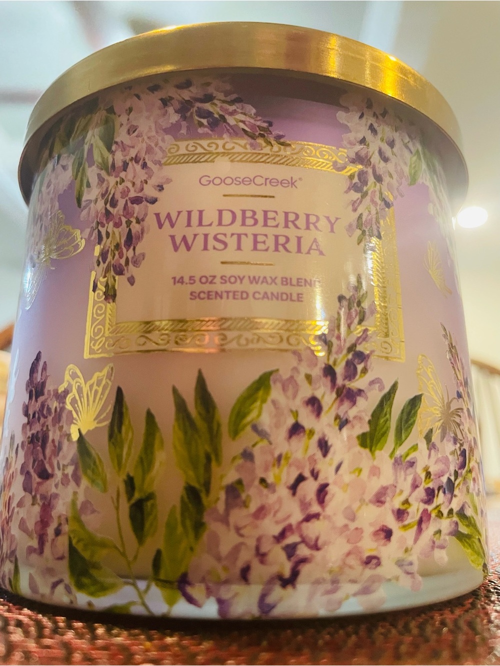 🆕 Goose Creek - Wildberry Wisteria - Scented Candle - 3 Wick - Purple